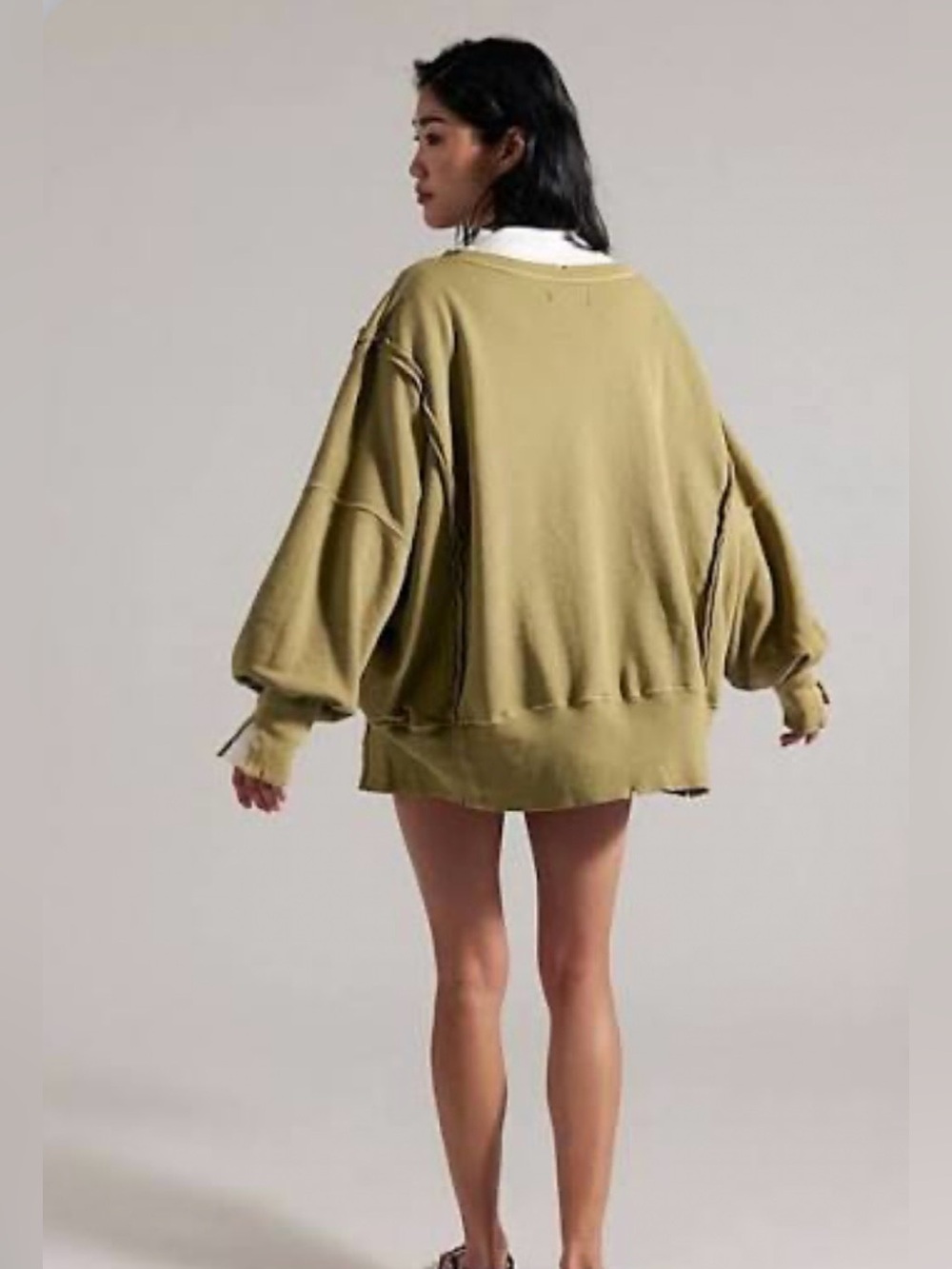 ▪️NWT Free People Camden Sweatshirt in Guacamole